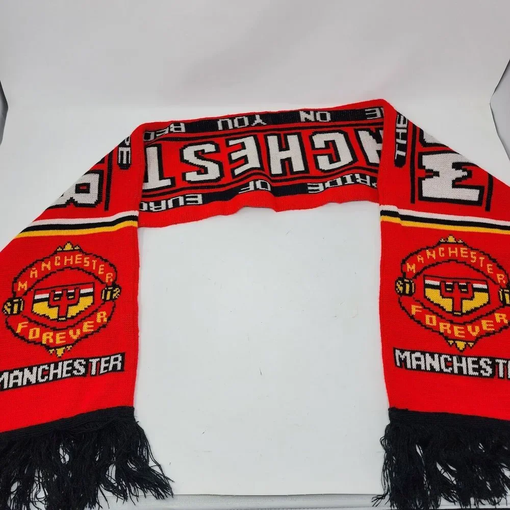 Manchester United Red Pride Of‎ Europe Forever England Soccer Football Scarf